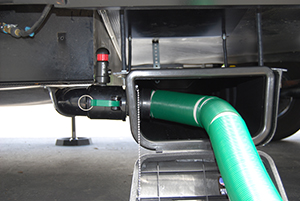 RV Sewer Hose Storage Permanent Connection