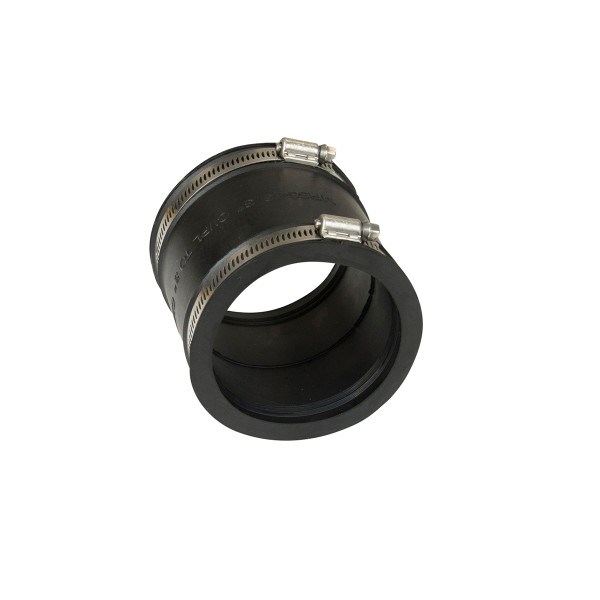 3 in Flexible Rubber Coupling with Clamps