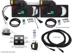 Pro-Series S3VT Drain Master Kit 2 Valves, 2 Operator Switches (Exterior) in Dual Switch Housing