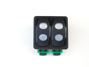 Dual Switch Housing w 2 Carlingtech Operator  Switches - Exterior